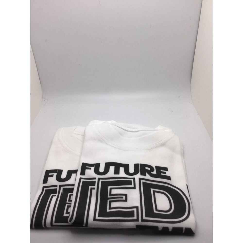 Future Jedi Twins Baby T-Shirt Twin Set - Baby Twins Gift - Baby Gift Twins 3-6m - Picture 2 of 4
